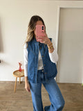 Veste sans manches jean