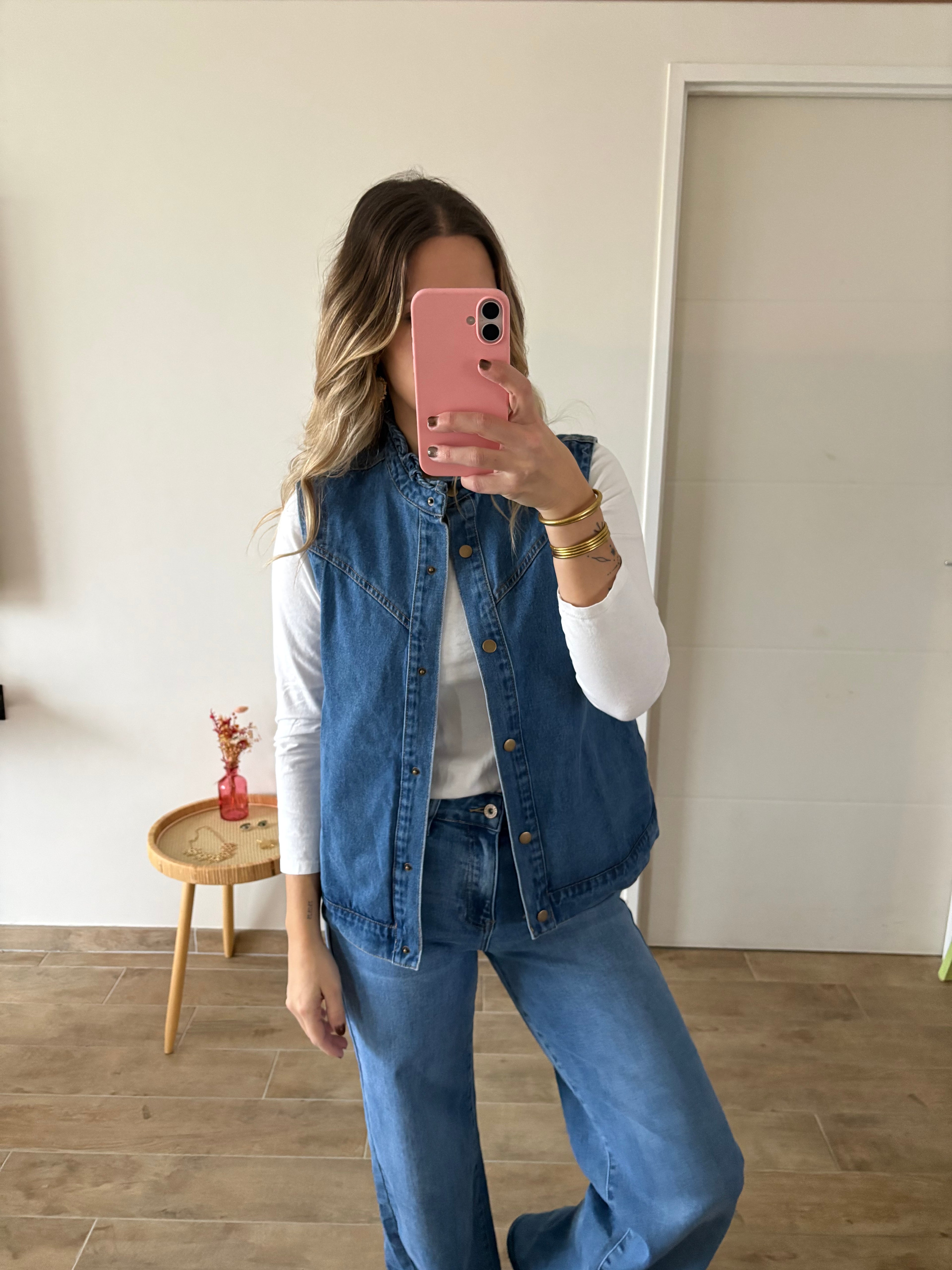 Veste sans manches jean