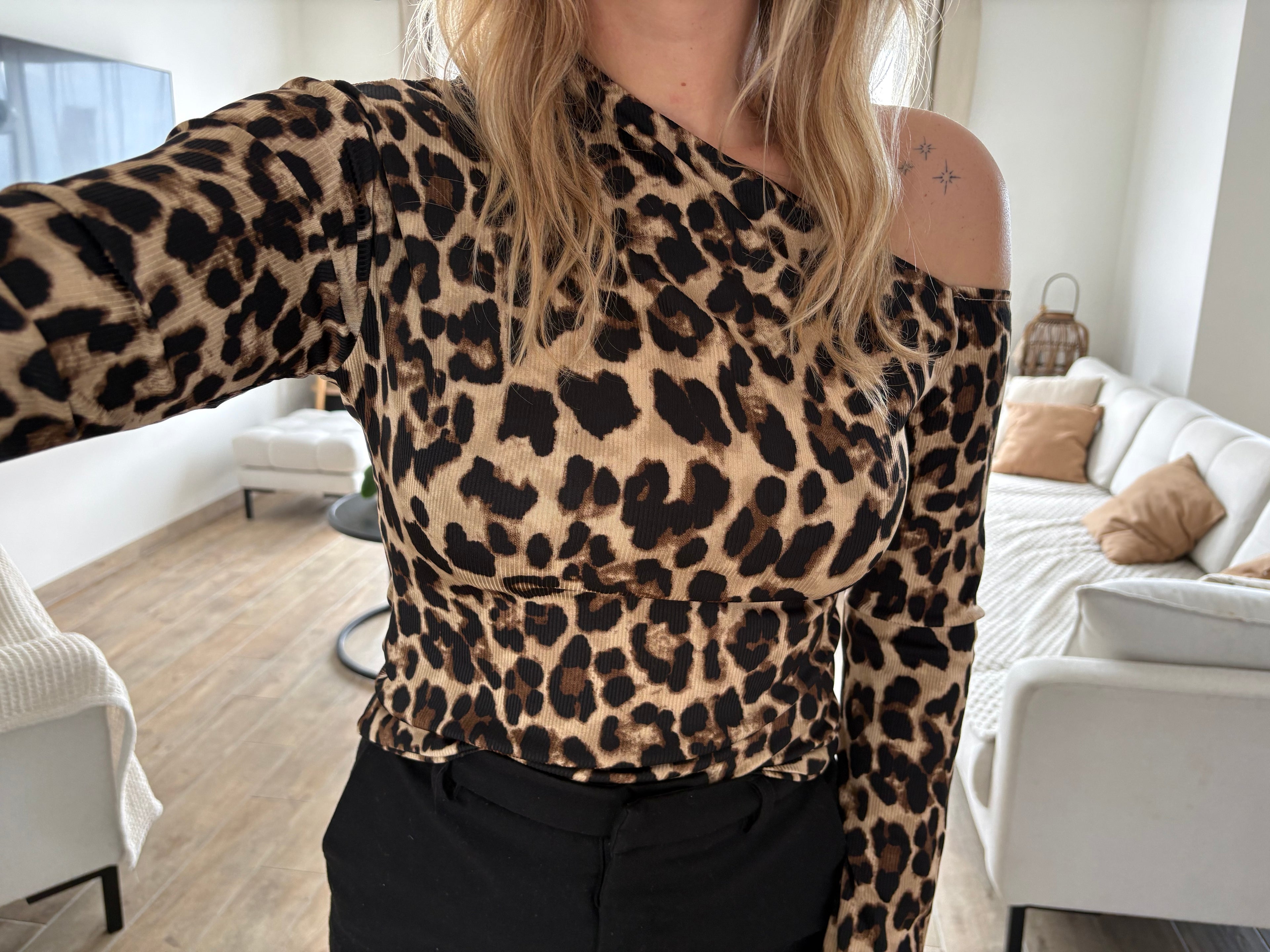 Top asymétrique léopard