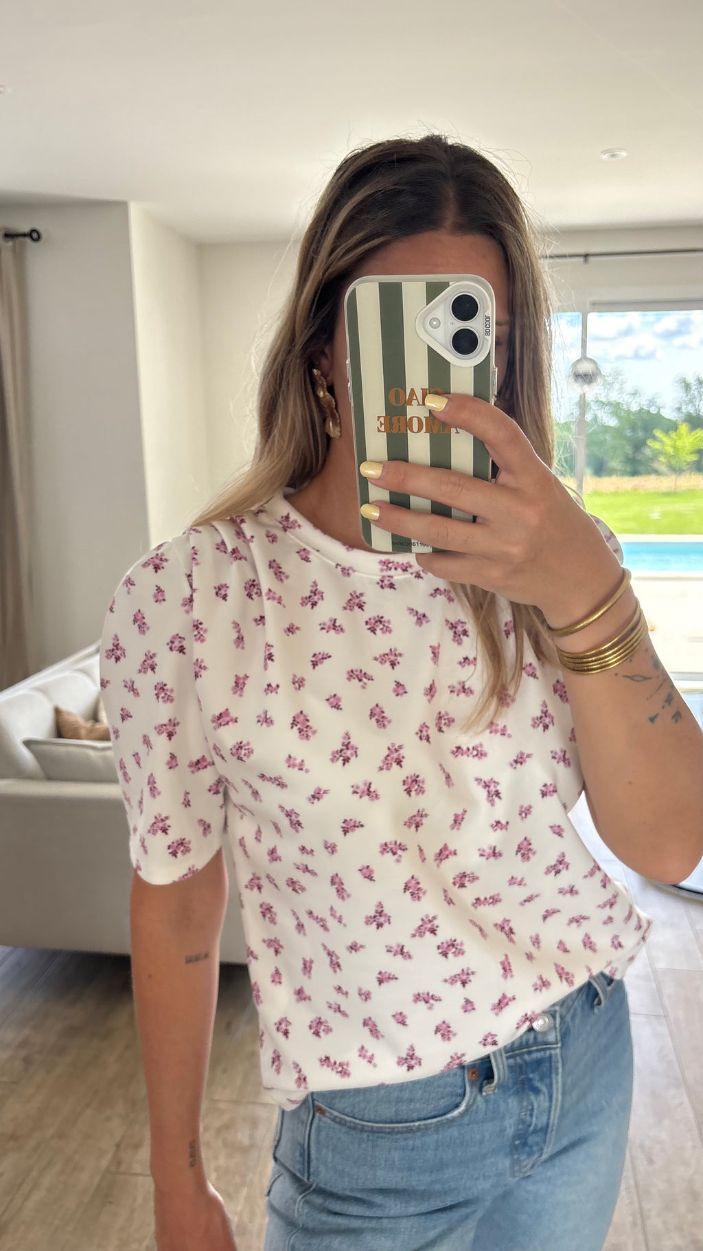 T-shirt fleuris 🌸