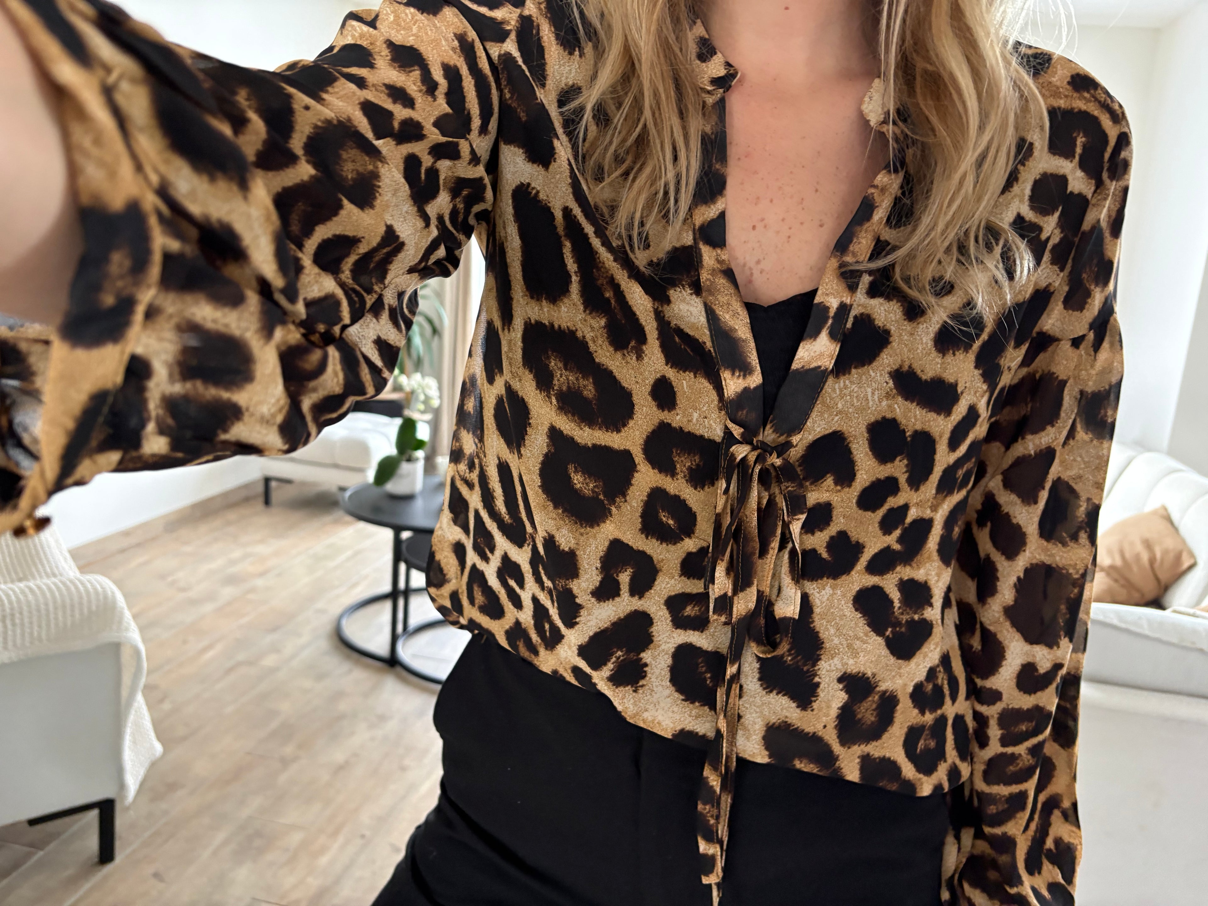 Blouse imprimée léopard