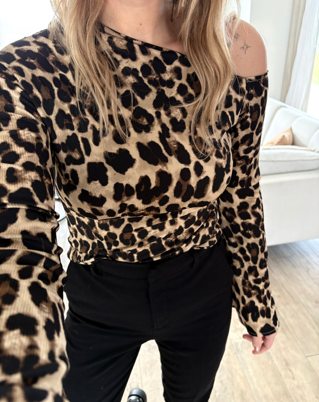 Top asymétrique léopard