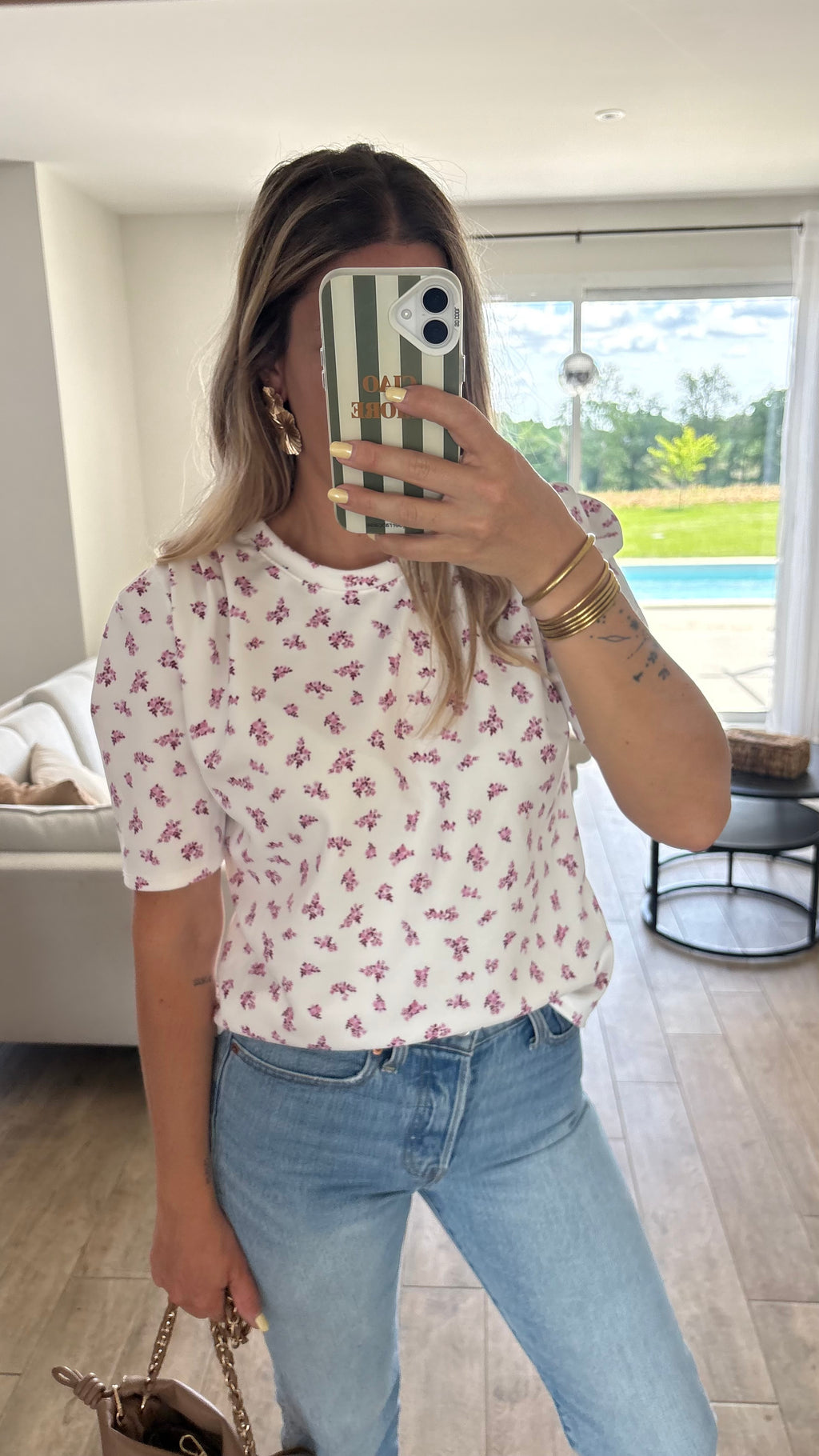 T-shirt fleuris 🌸
