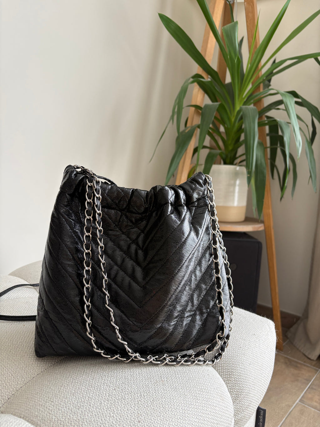 Sac noir chaînette