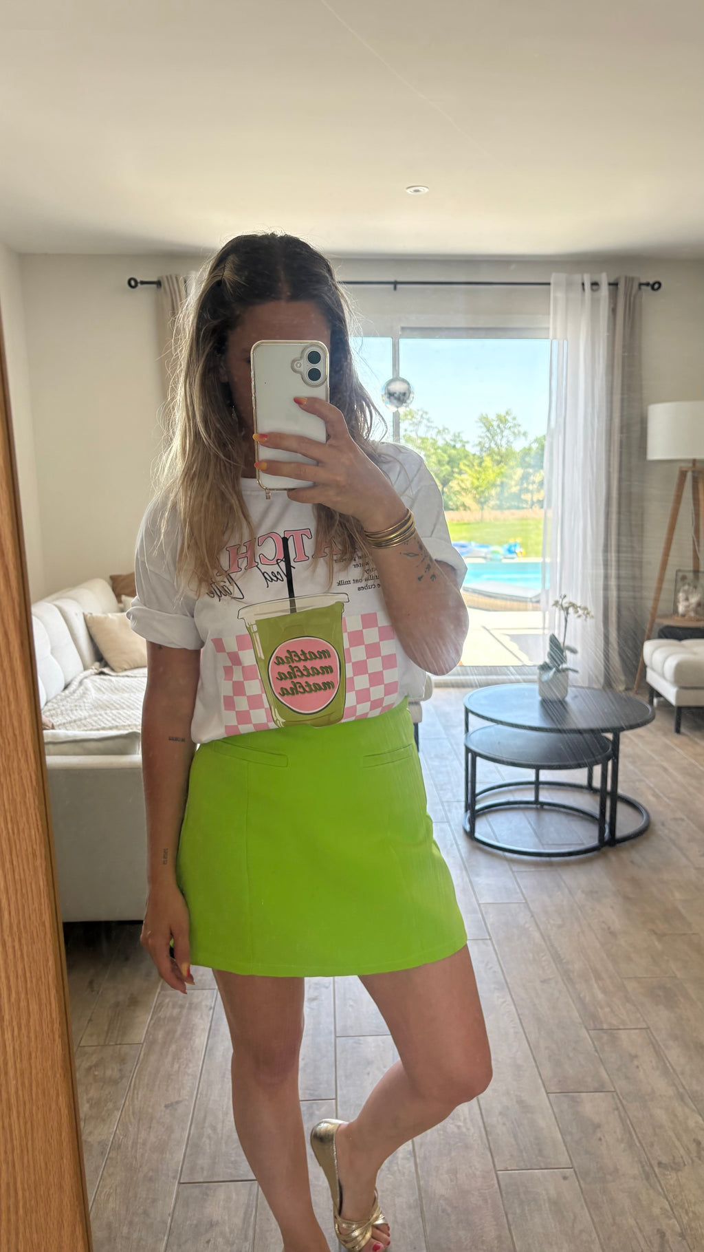 Jupe short verte