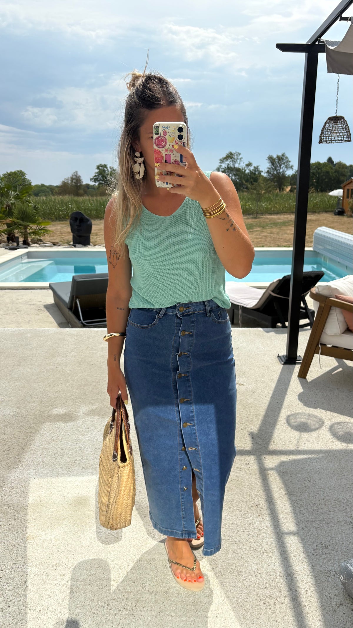Jupe jean
