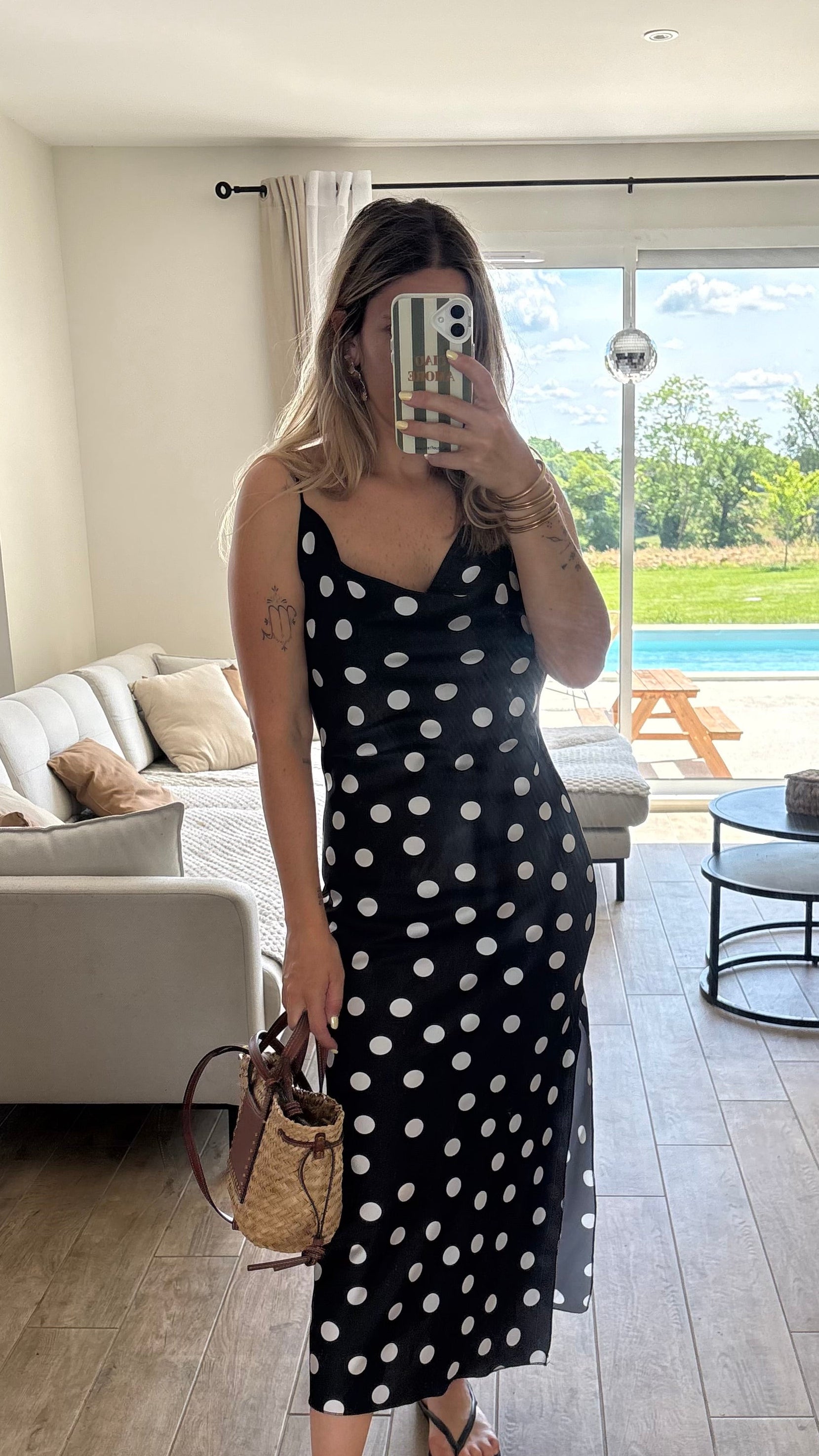Robe à pois