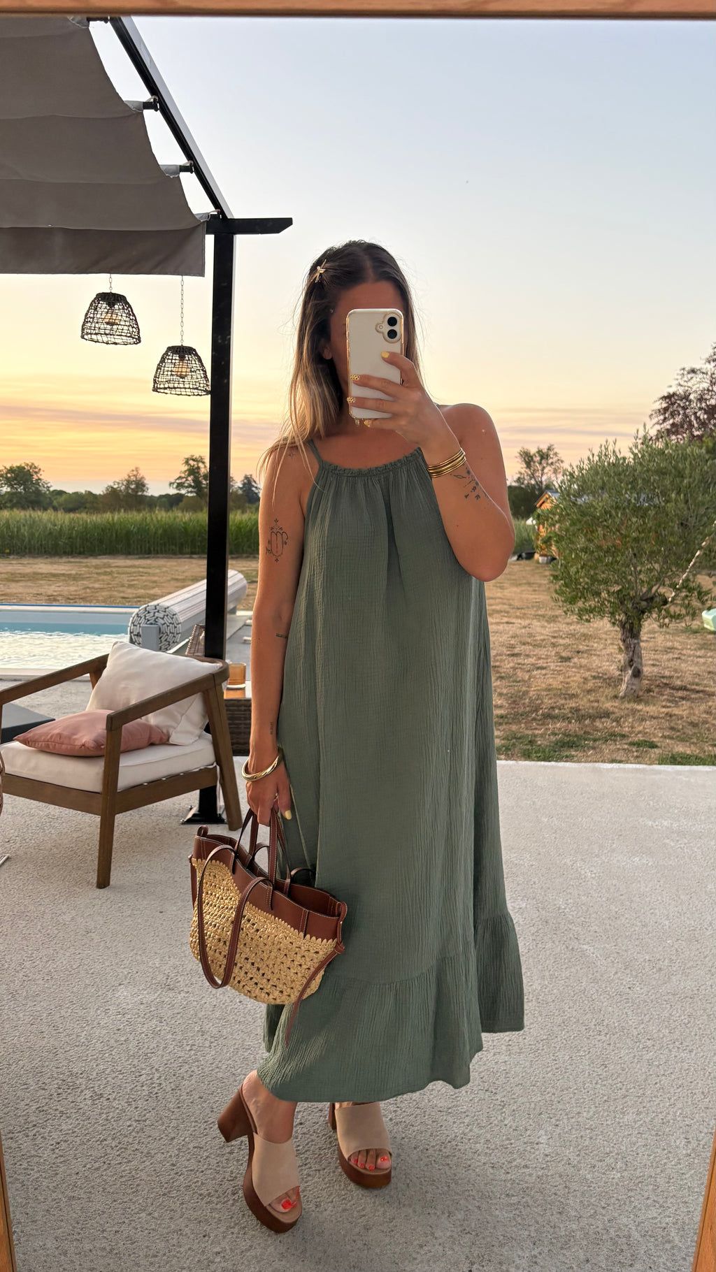 Robe Gaz de coton