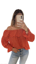 Blouse col bardot