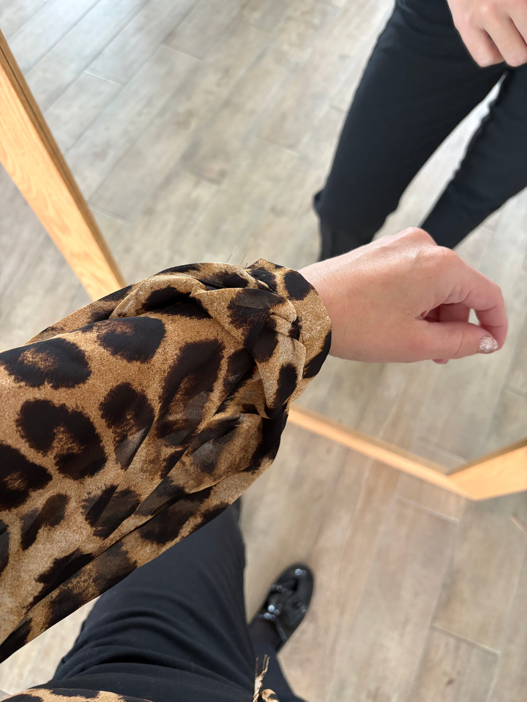 Blouse imprimée léopard