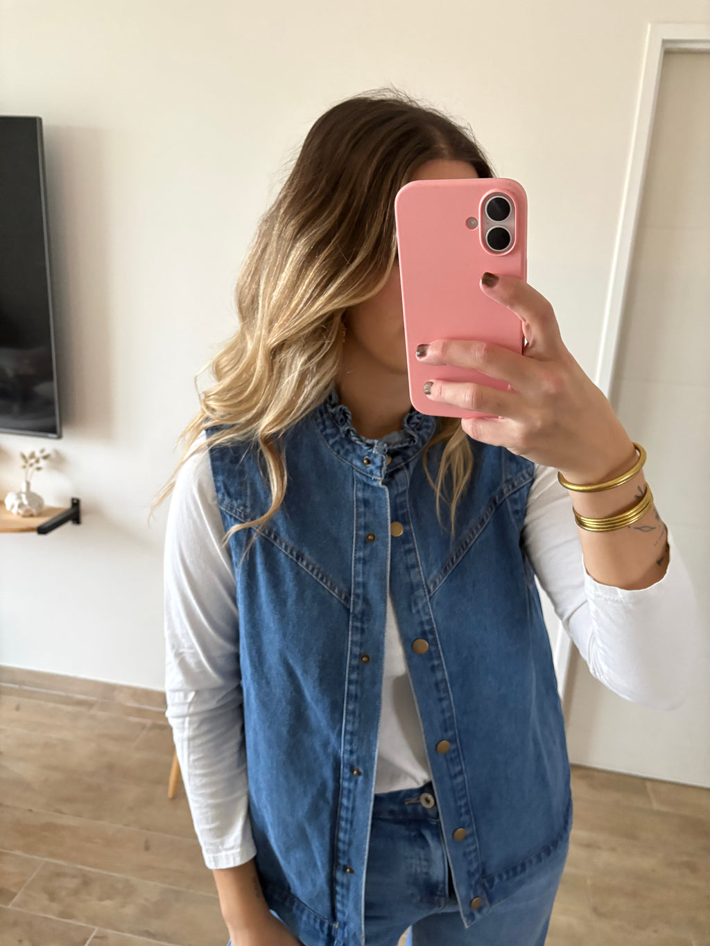 Veste sans manches jean