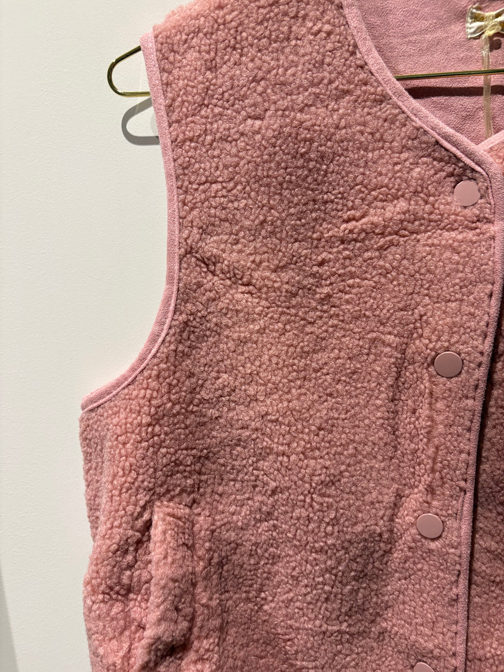 Gilet sans manches rose