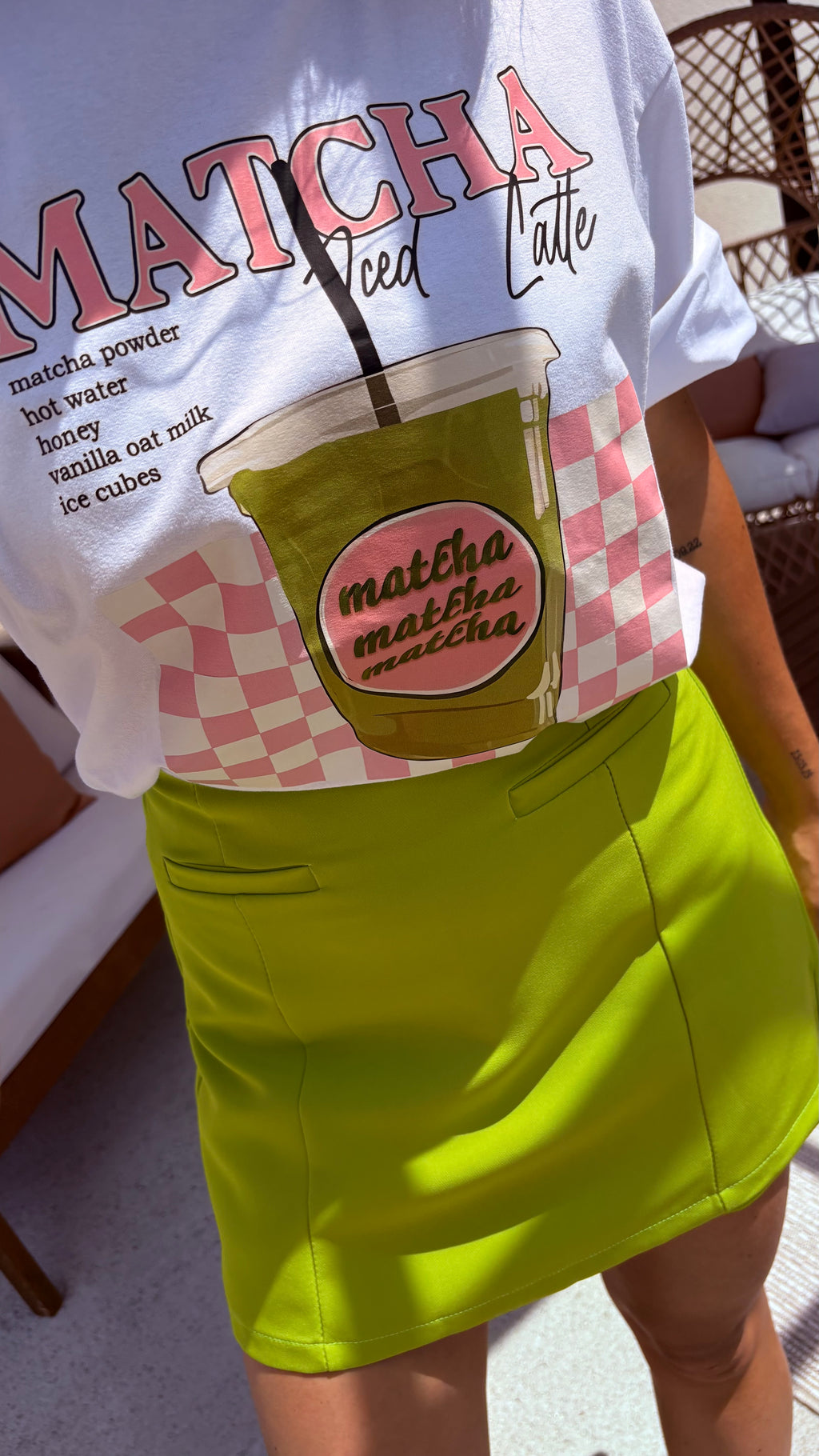 Jupe short verte