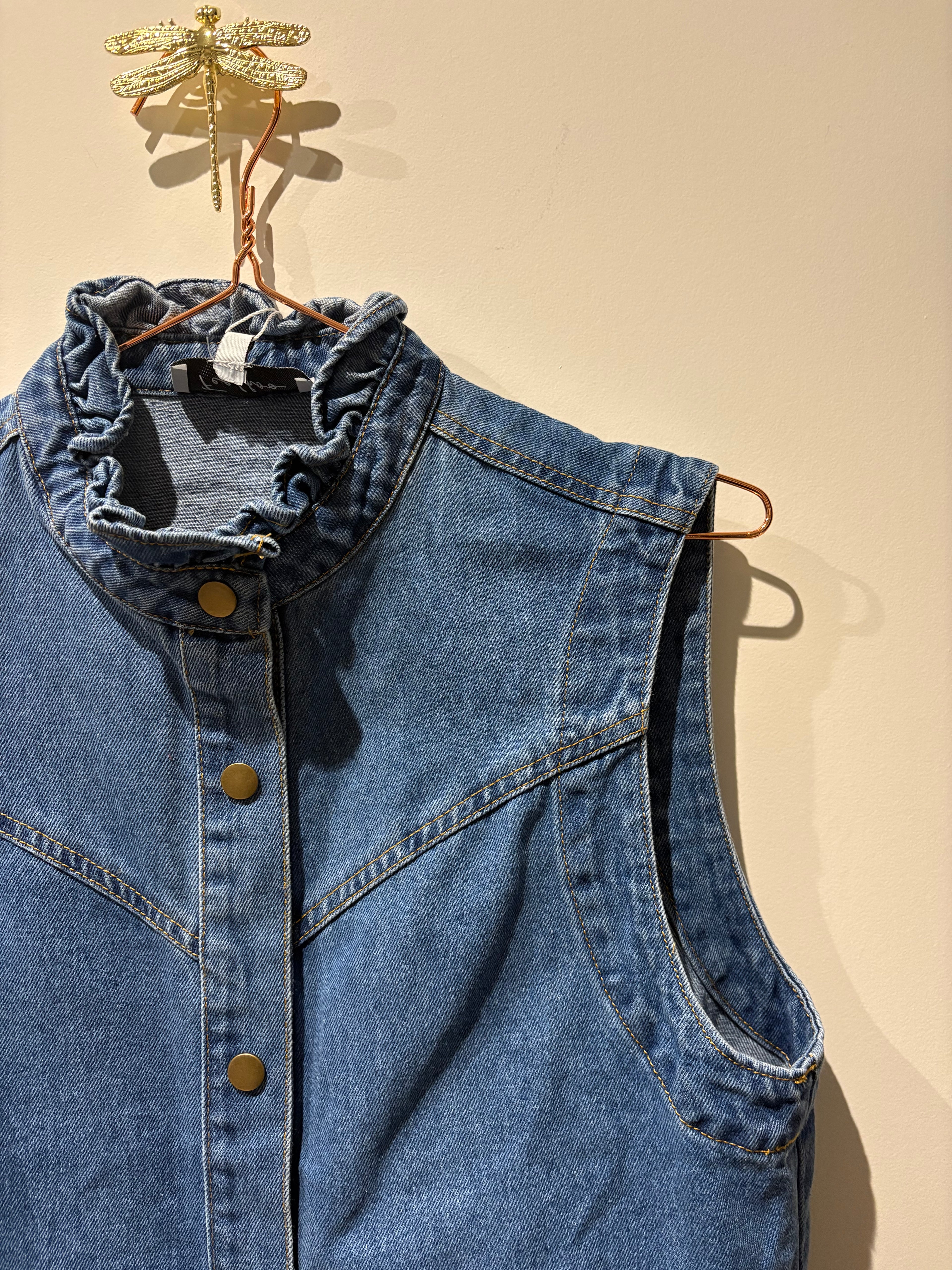 Veste sans manches jean