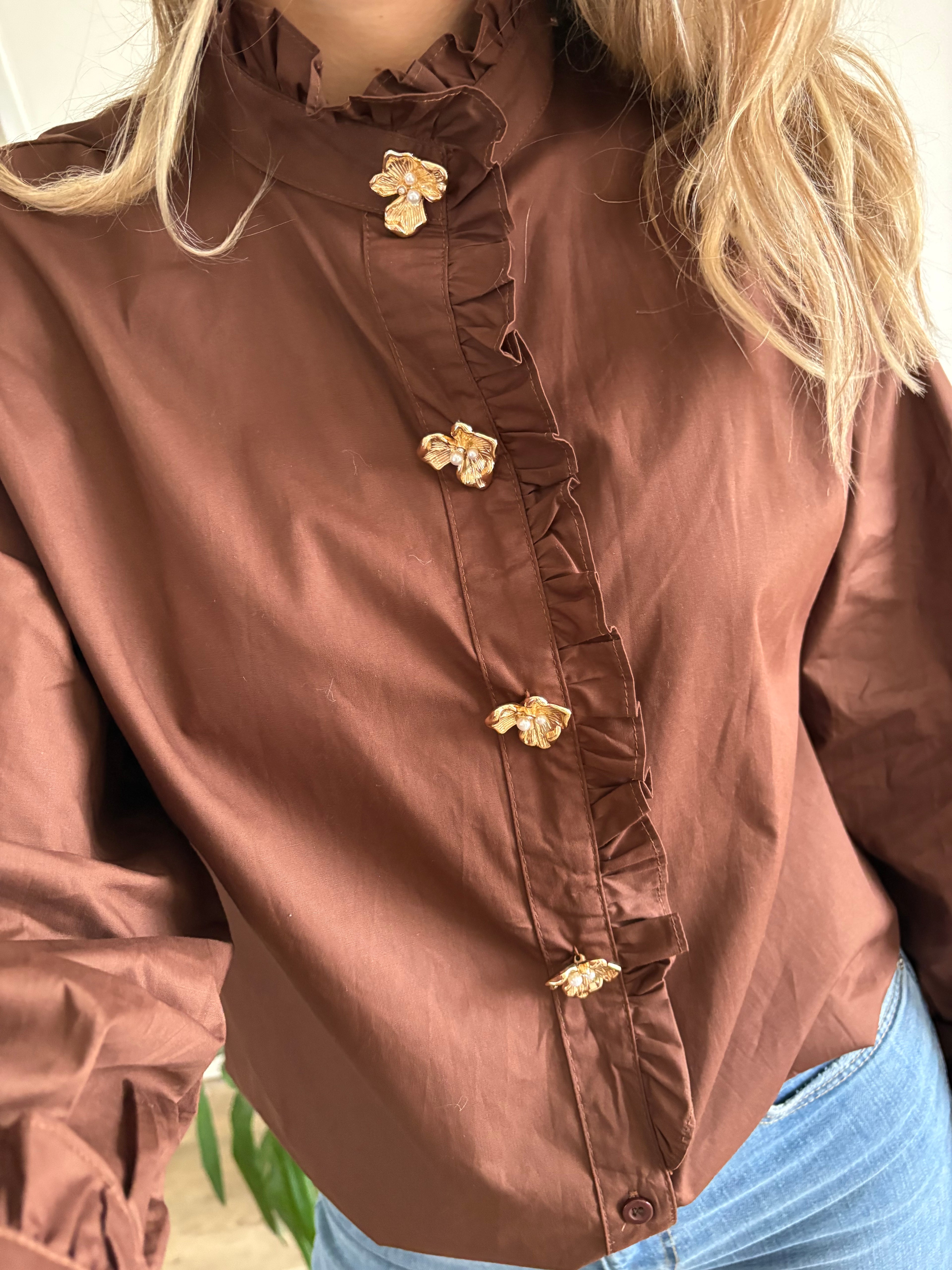 Chemise marron