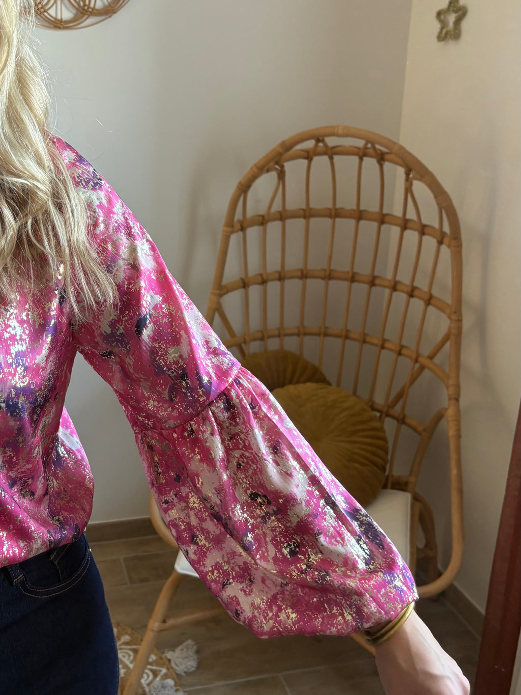 Chemise rose