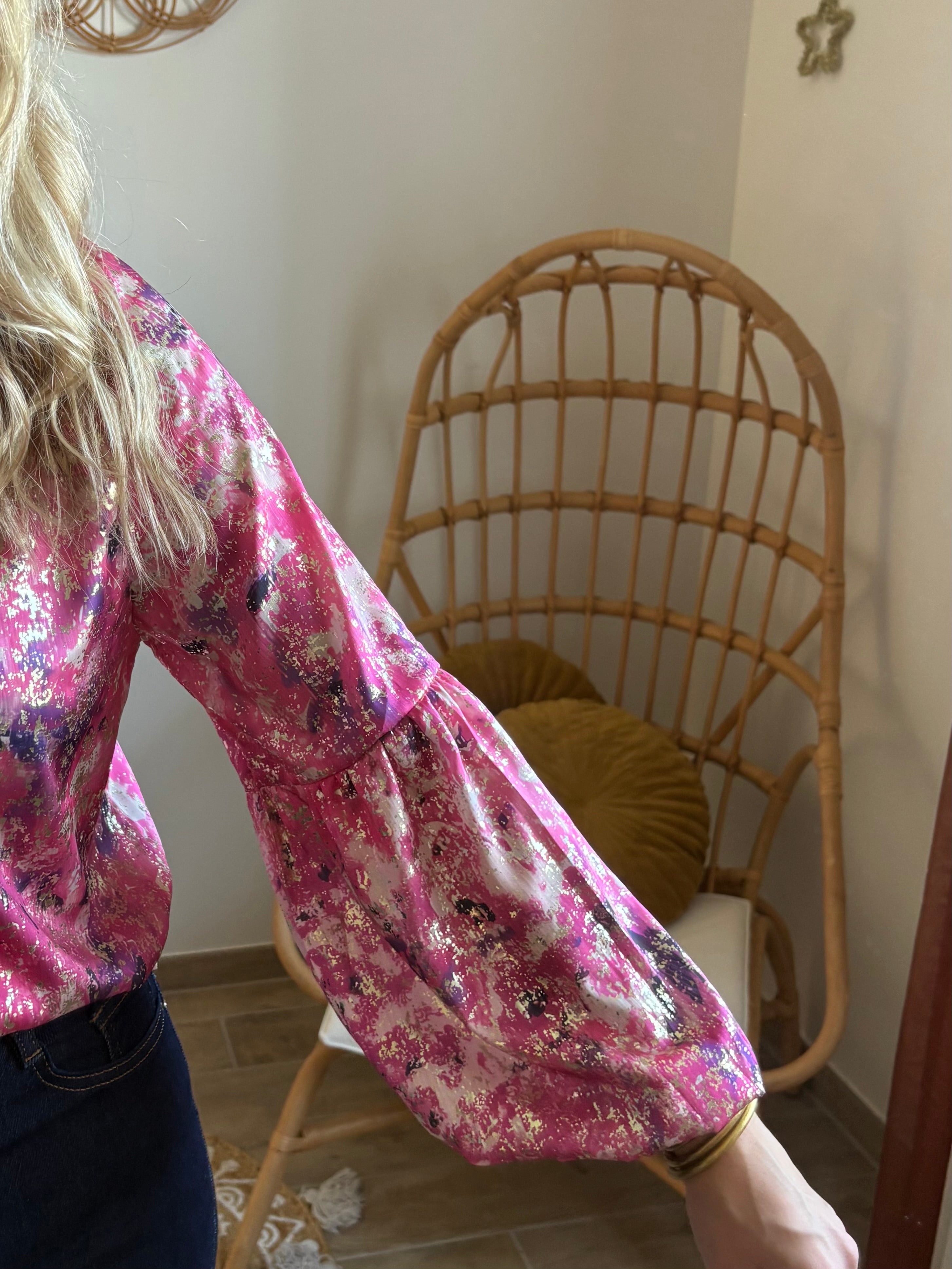 Chemise rose