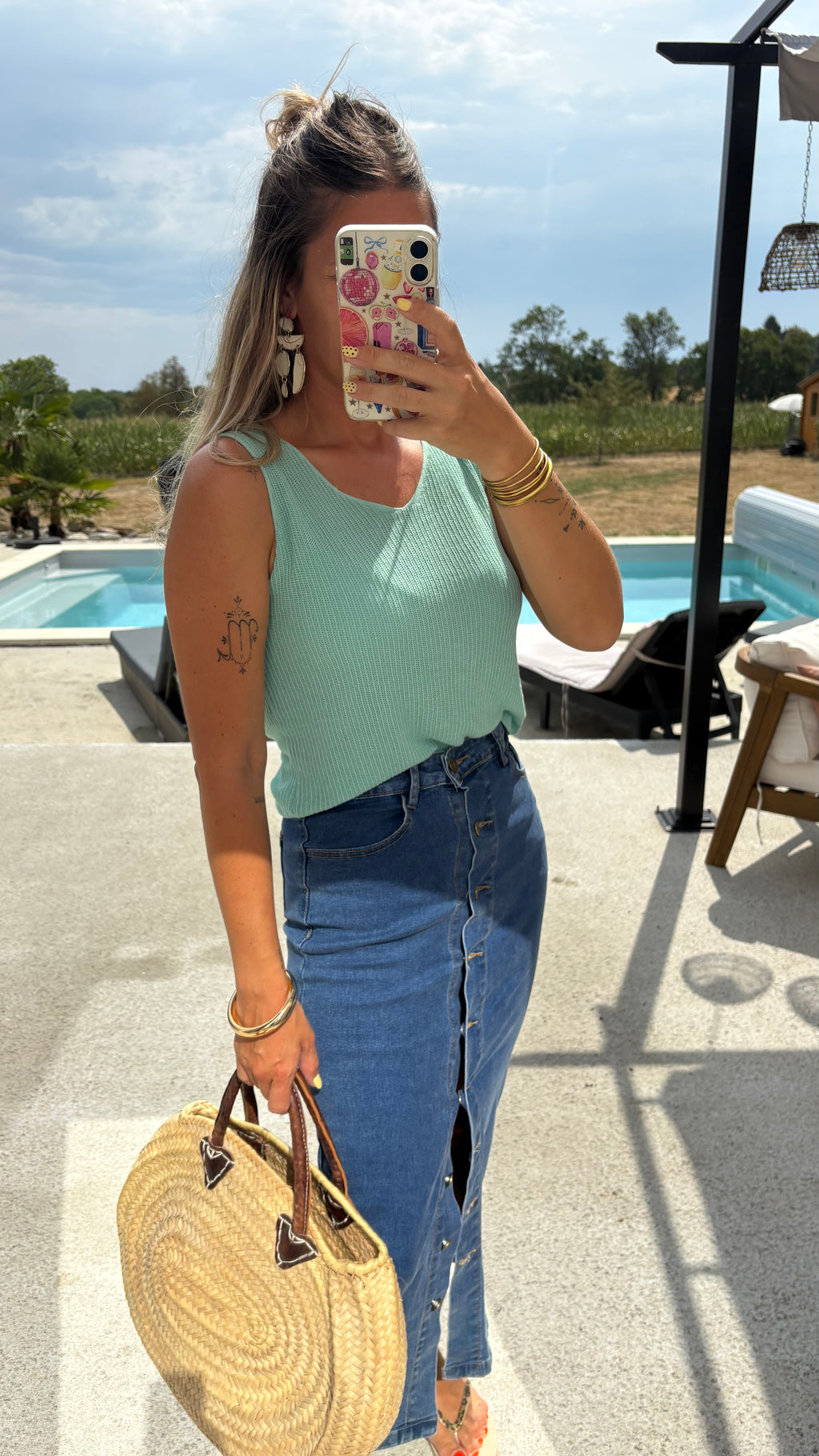 Jupe jean