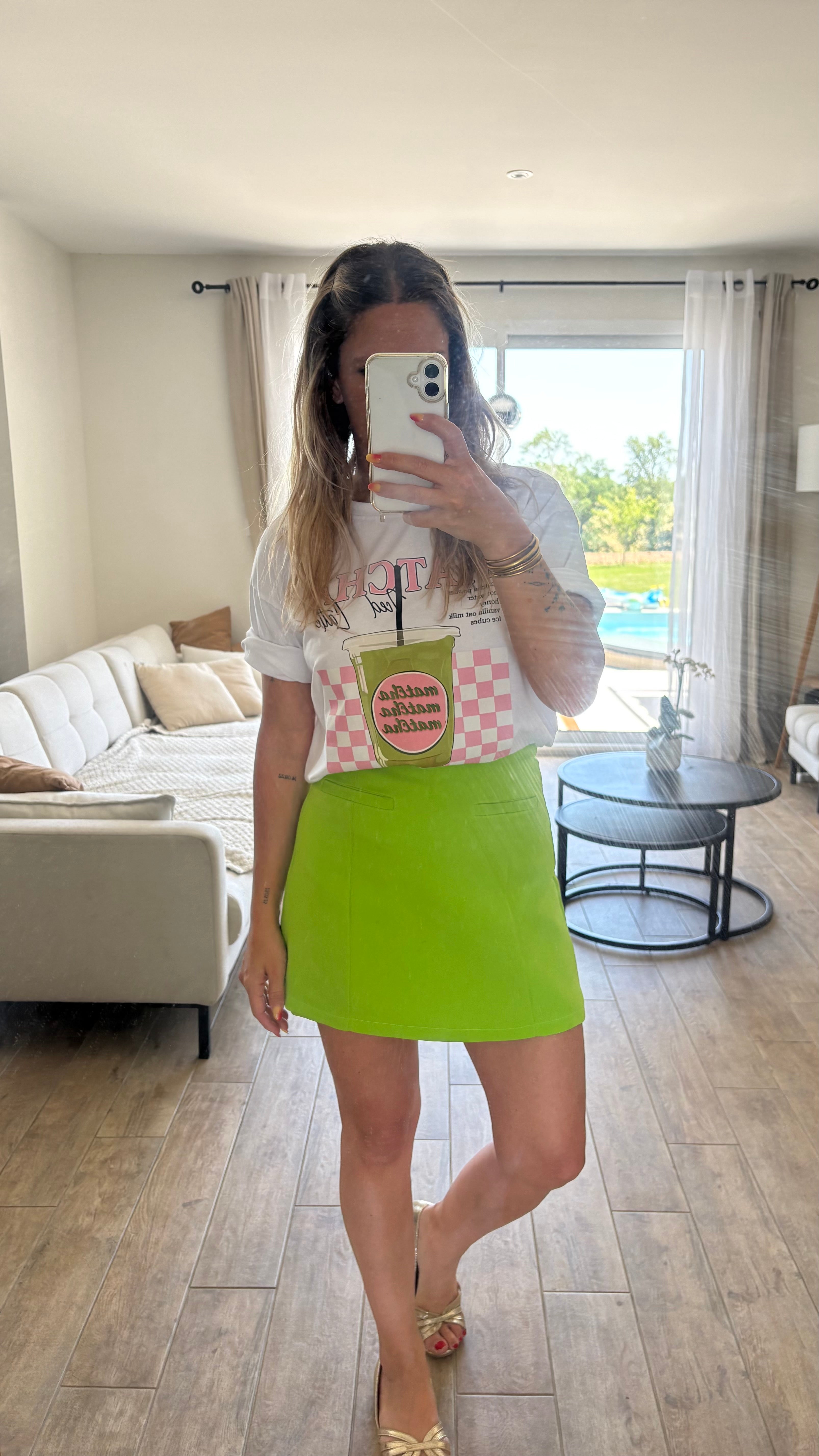 Jupe short verte