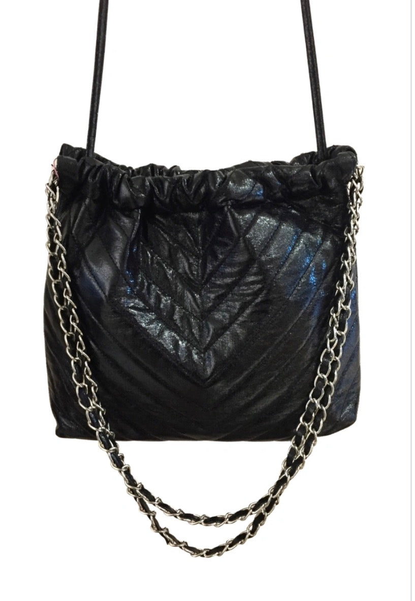 Sac noir chaînette