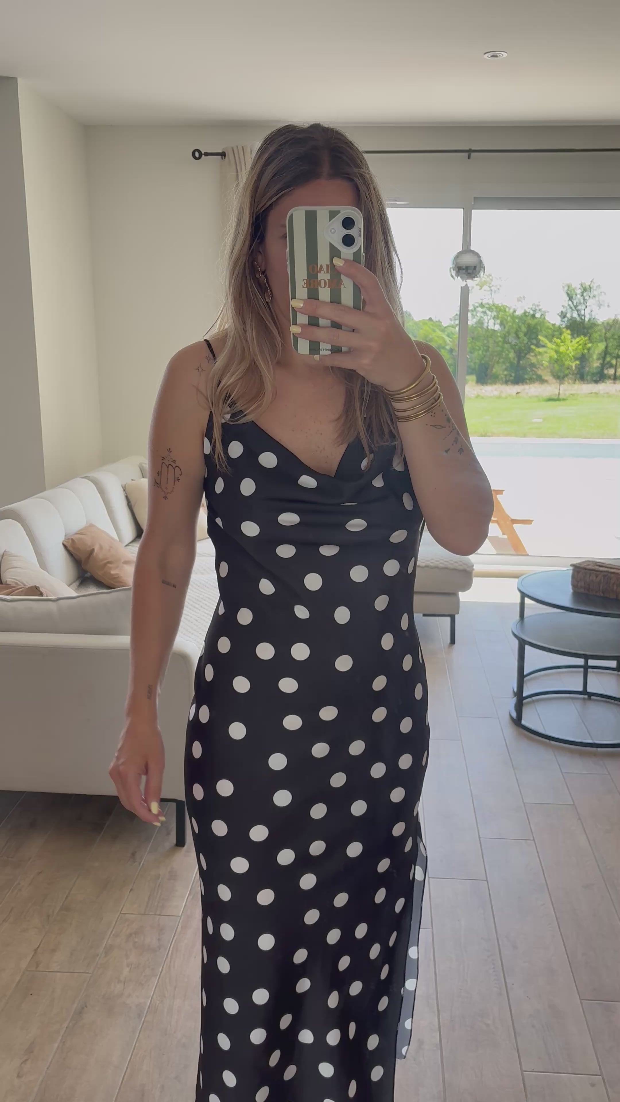 Robe à pois